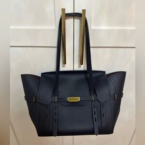 ZAC Zac Posen Eartha Iconic Top Handle Tote in Navy Blue